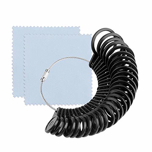 A set of ring sizer measuring tools